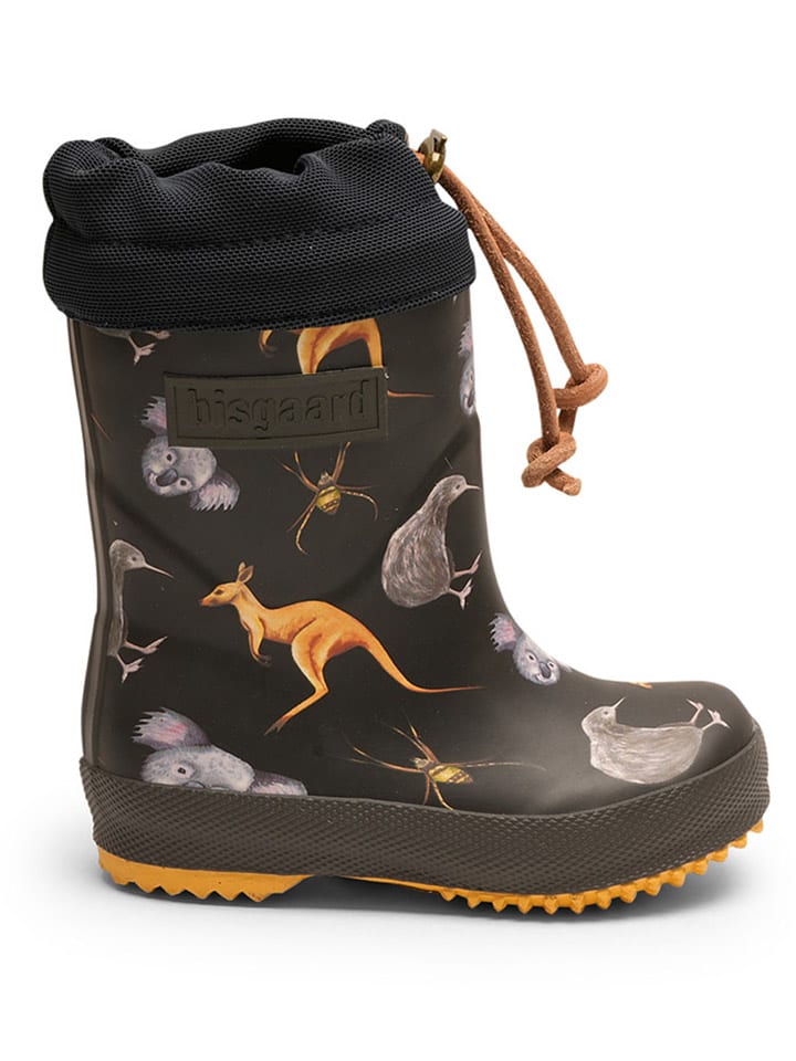 bisgaard Gummistiefel in Schwarz/ Orange günstig kaufen