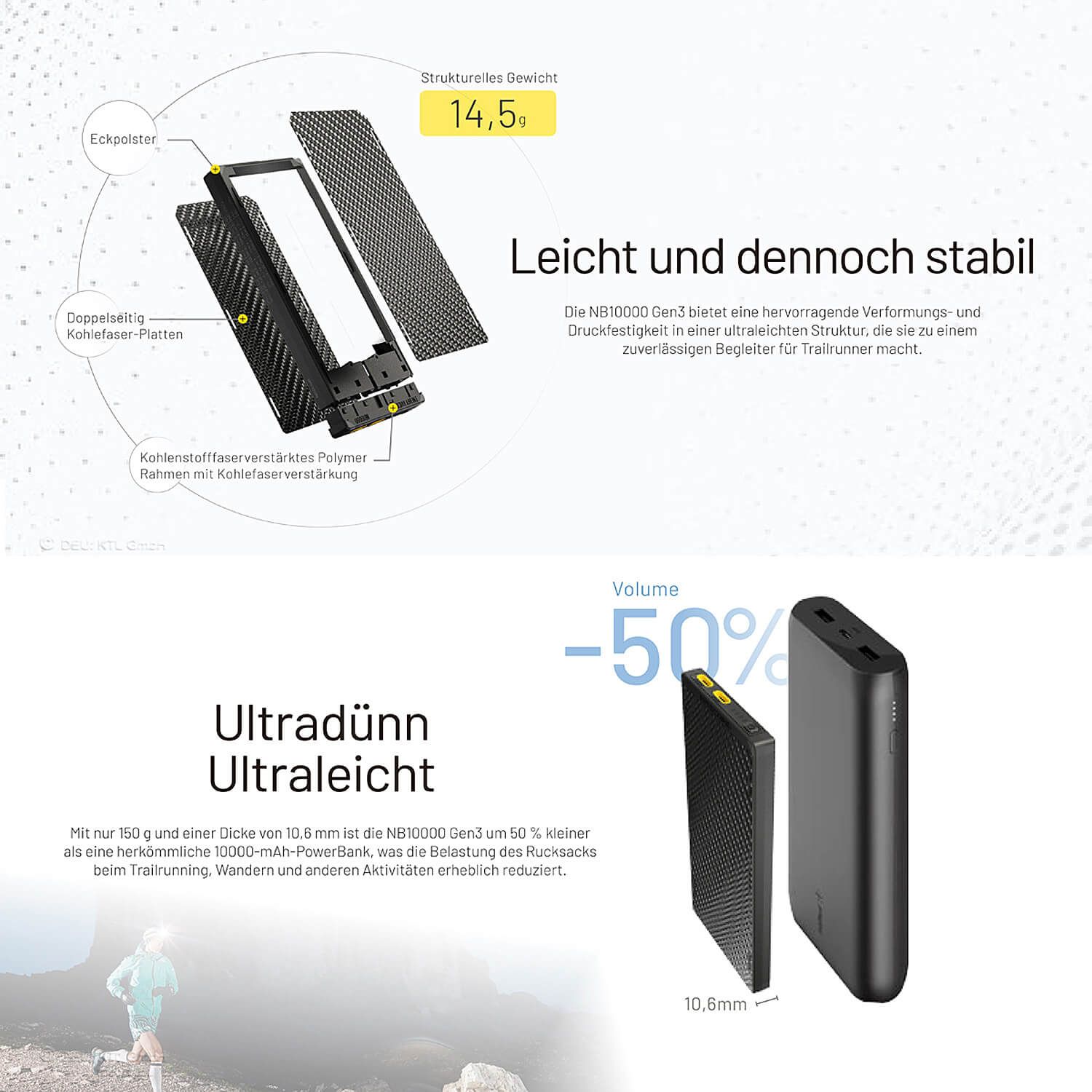 Powerbank NB10000 Gen3 - 10000mAh