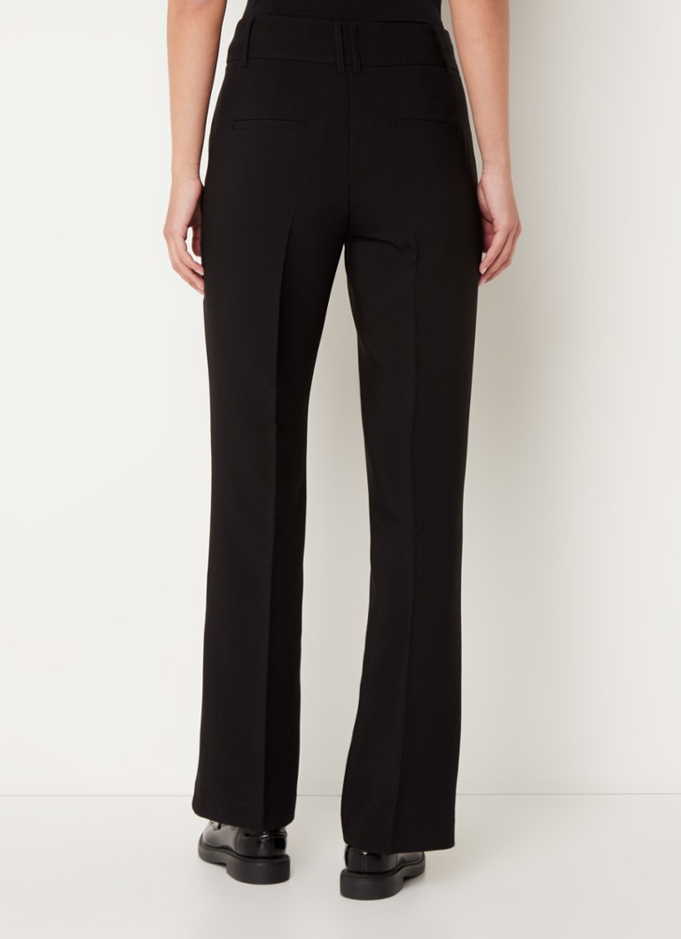 Expresso  Mid waist straight fit pantalon met stretch