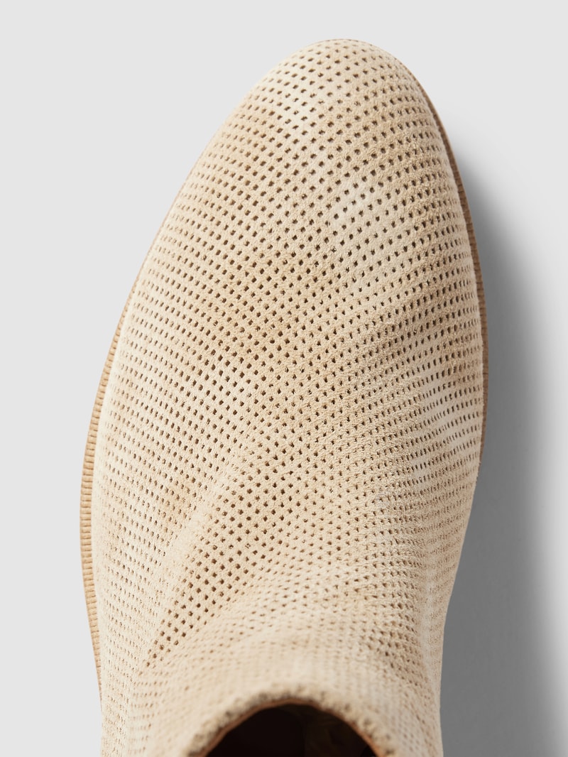 Stiefeletten mit Strukturmuster in sand