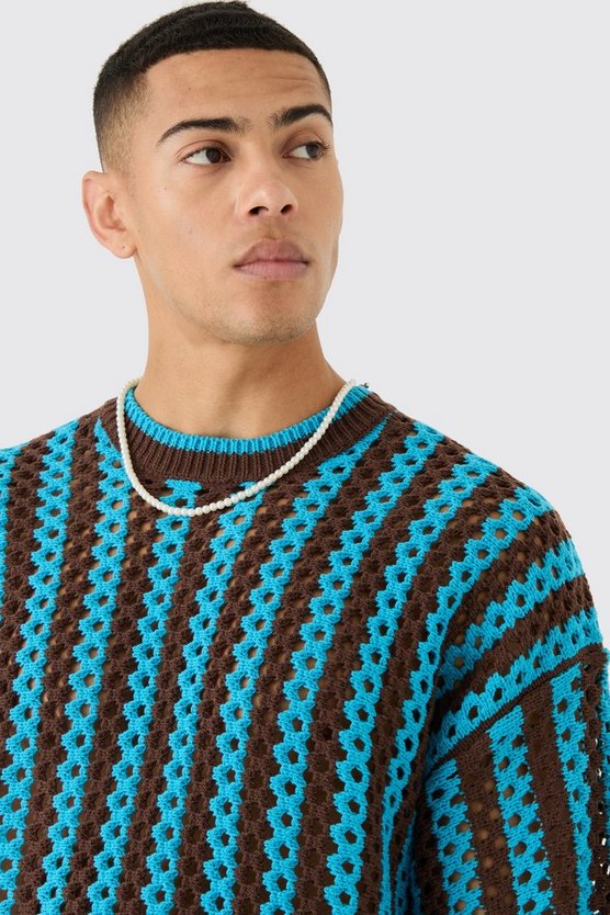 Gestreiftes Oversize T-Shirt