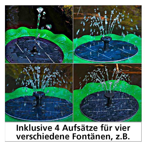 MAUK Solar Springbrunnen Pumpe mit Fernbedienung