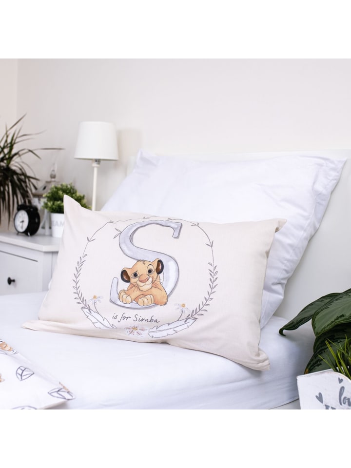 Disney König der Löwen 2-tlg.Set: Kinderbettwäsche Disney König der Löwen 100 x 135 cm in Weiß günstig kaufen 100