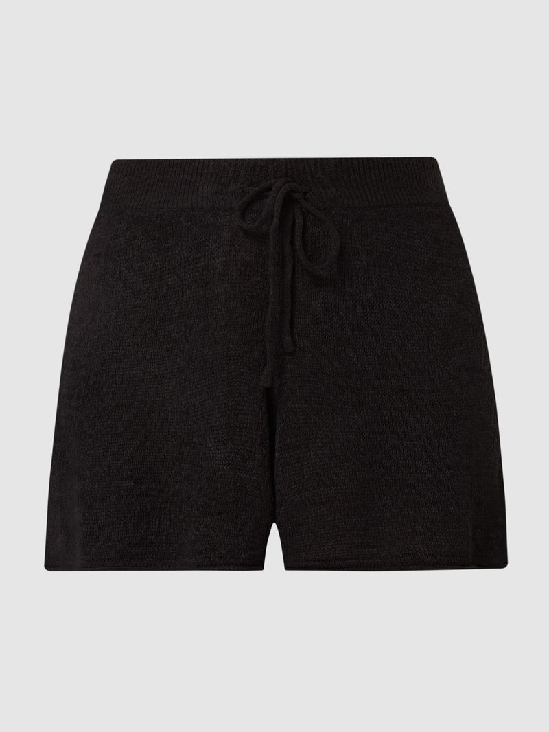 Shorts mit elastischem Bund Modell 'Fiona' in schwarz