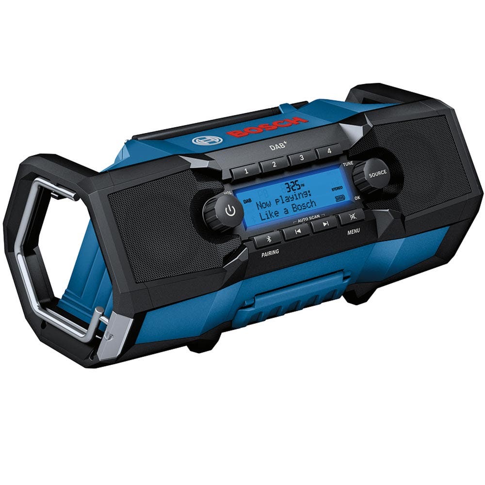 Rádio budowlane BOSCH 18V Bluetooth i DAB+ Skin GPB 18V-2 SC 06014A3140
