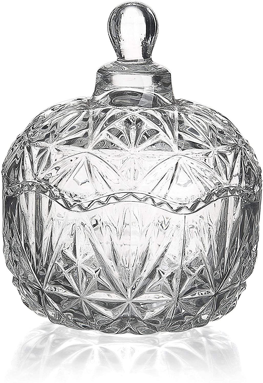 DRULINE Allzweckkiste Bonbonglas Bonbonniere aus Vorratsglas Glasgefäß
