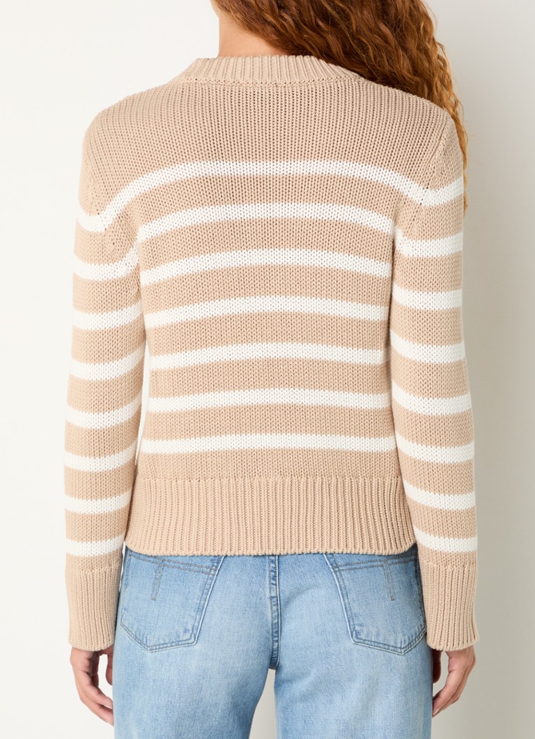 Rails Alise coarse knitted sweater with stripe print
