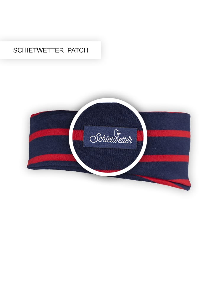 SCHIETWETTER Stirnband  dehnbar, modisch, flauschig in navy-rot günstig kaufen onesize