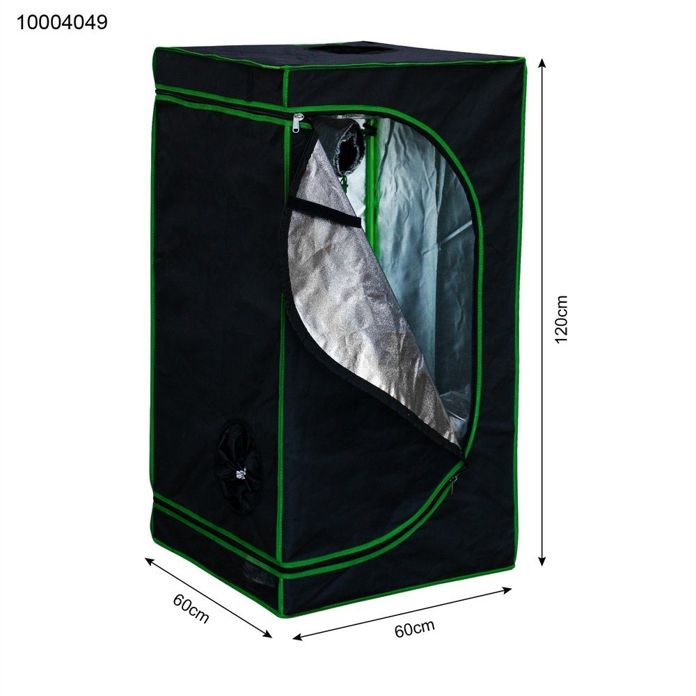 Mucola Gewächshaus Growbox Indoor Gewächshaus Pflanzenzelt Zuchtzelt Growroom Darkroom, 99,9 % lichtundurchlässig