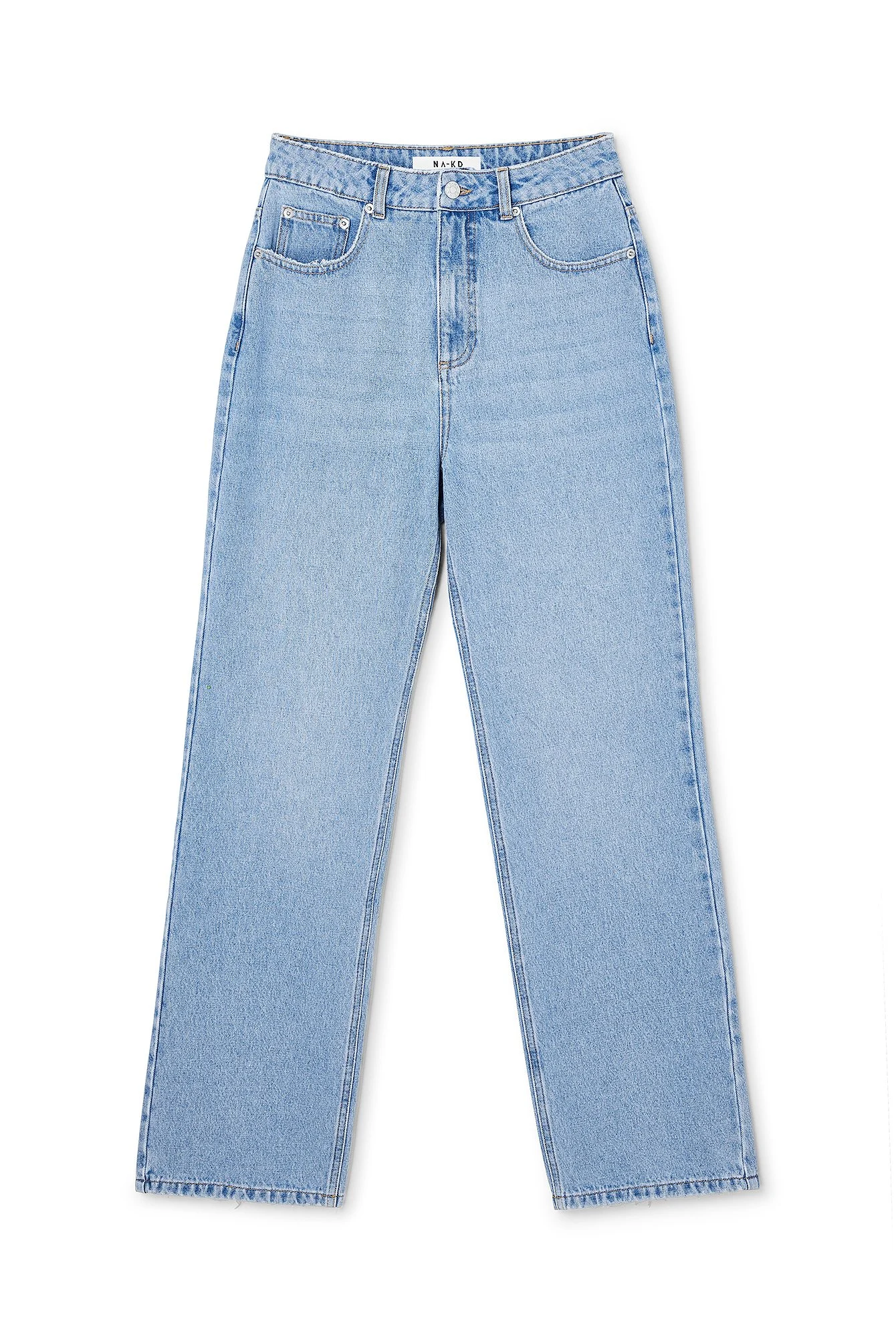 Gerade Knöcheljeans mit hoher Taille