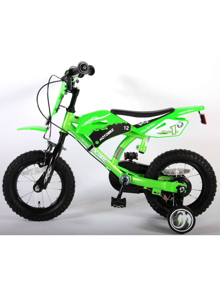 Volare Kinderfahrrad Motorrad für Jungen 12 Zoll Kinderrad in Grün 3 Jahre günstig kaufen onesize