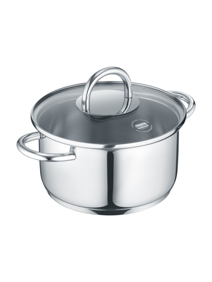 Berndes Mini Kochtopf mit Glasdeckel aus Edelstahl - b.mini in poliert günstig kaufen 12cm