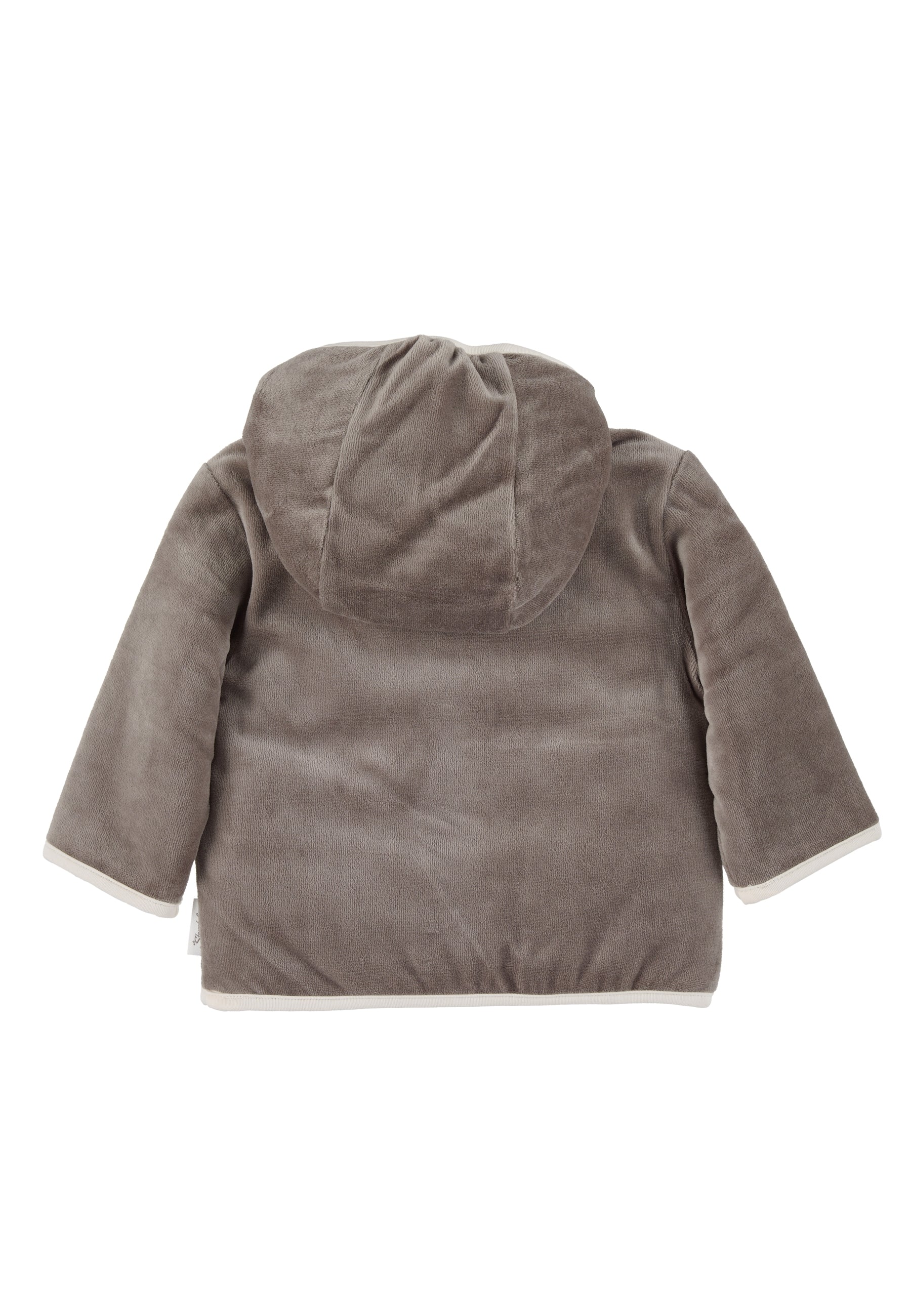 Kapuzen-Jacke aus Nicki, Motiv Elefant Eddy, Grau