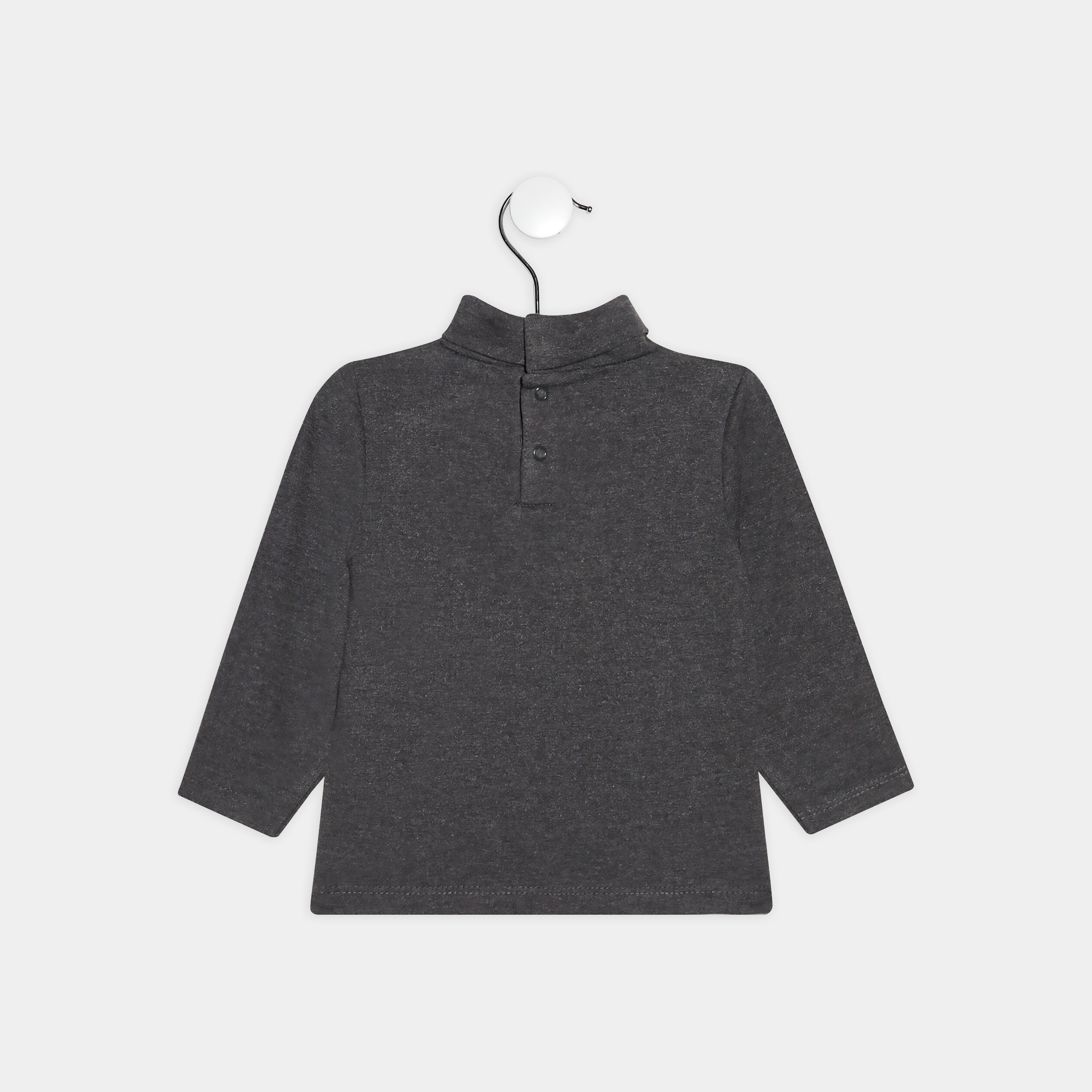 T-shirt manches longues gris foncé bébé garçon | La Halle