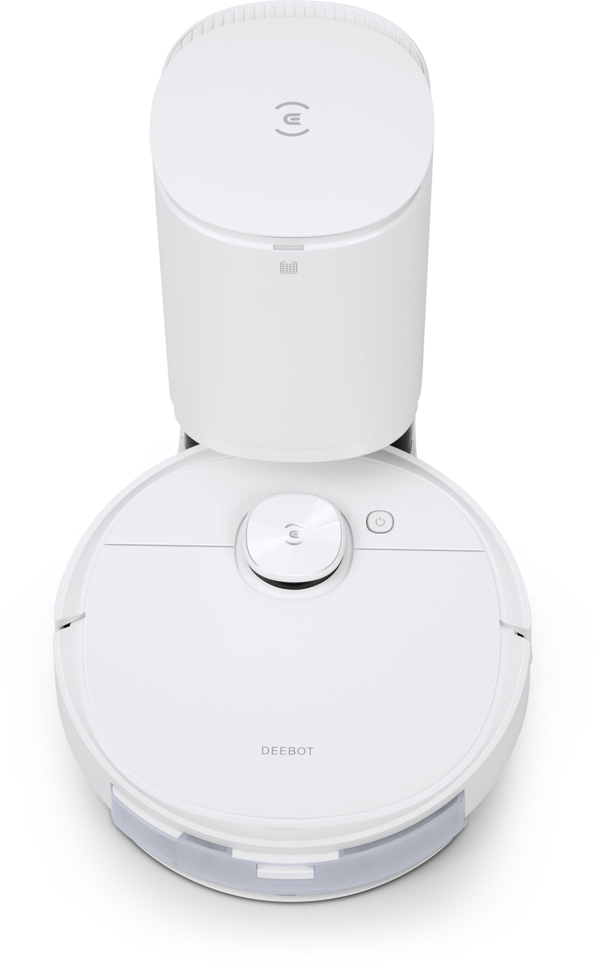 ECOVACS Nass-Trocken-Saugroboter DEEBOT T9+, 50 W, 3000PA, DToF-Laser, Absaugstation, für alle Fussbodenarten, Weiss