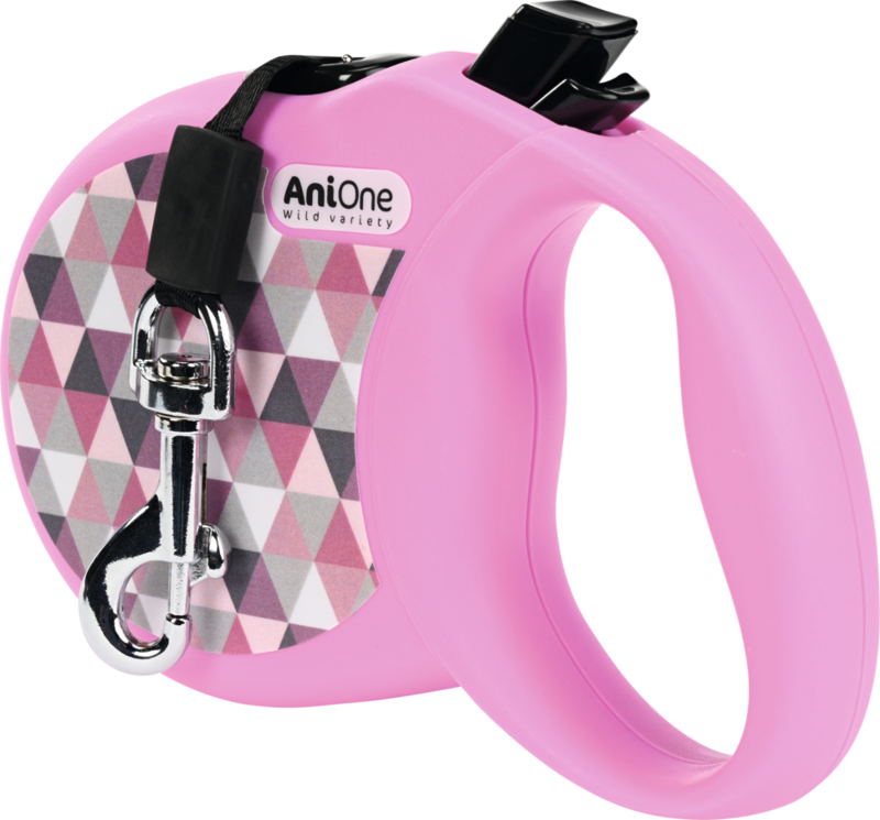 AniOne Hundeleinen AniOne Rollleine Trend pink S