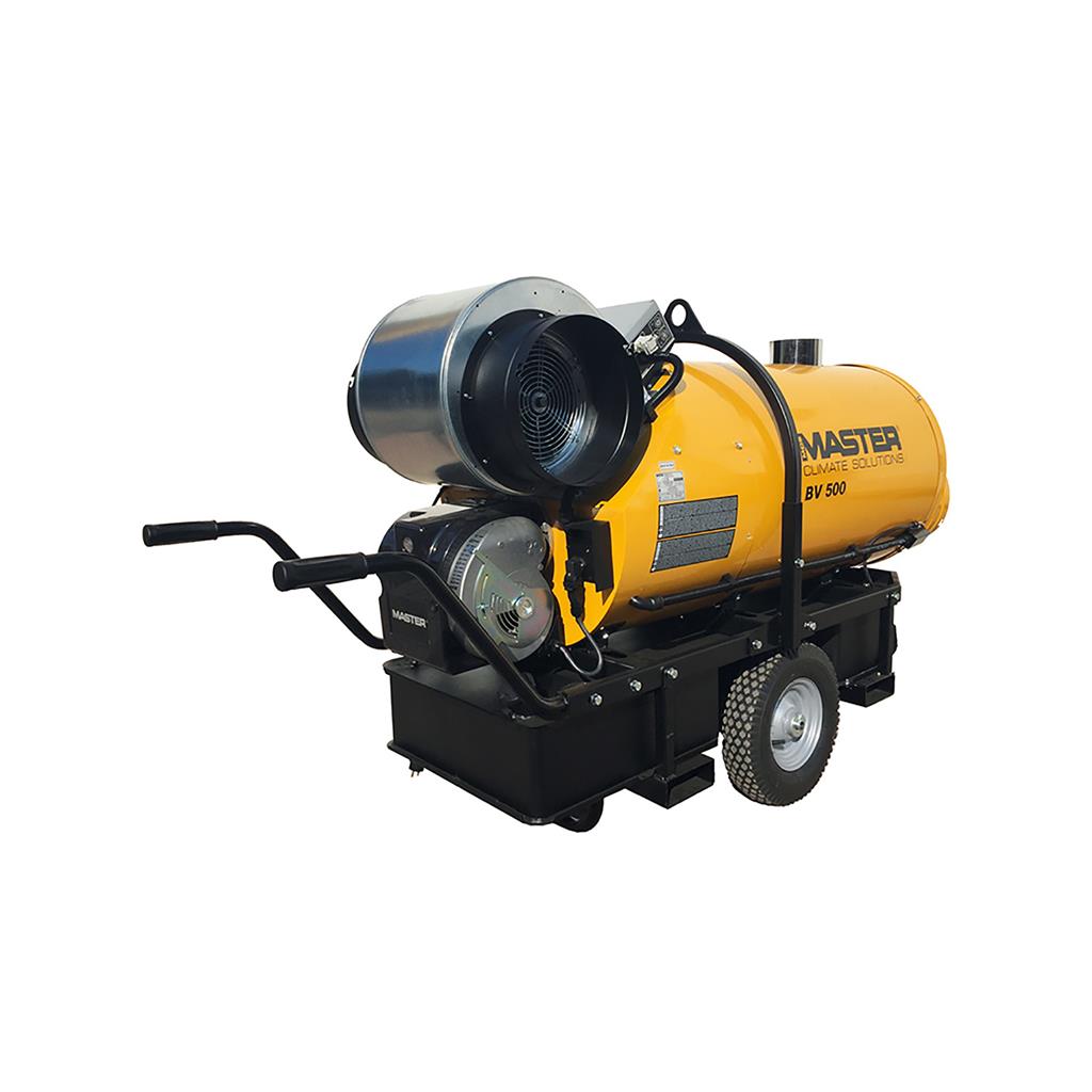 Nagrzewnica olejowa Master BV500-13C z pośrednim ogrzewaniem, wentylator osiowy 150 kW