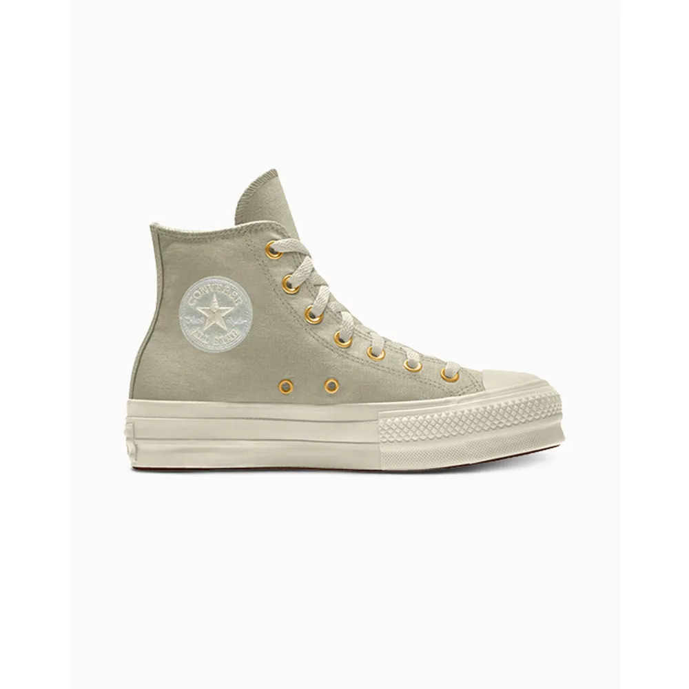Converse Custom Chuck Taylor All Star Lift Platform Canvas By You 171209CSP24_NUTTYGRANOLA_SC / grün