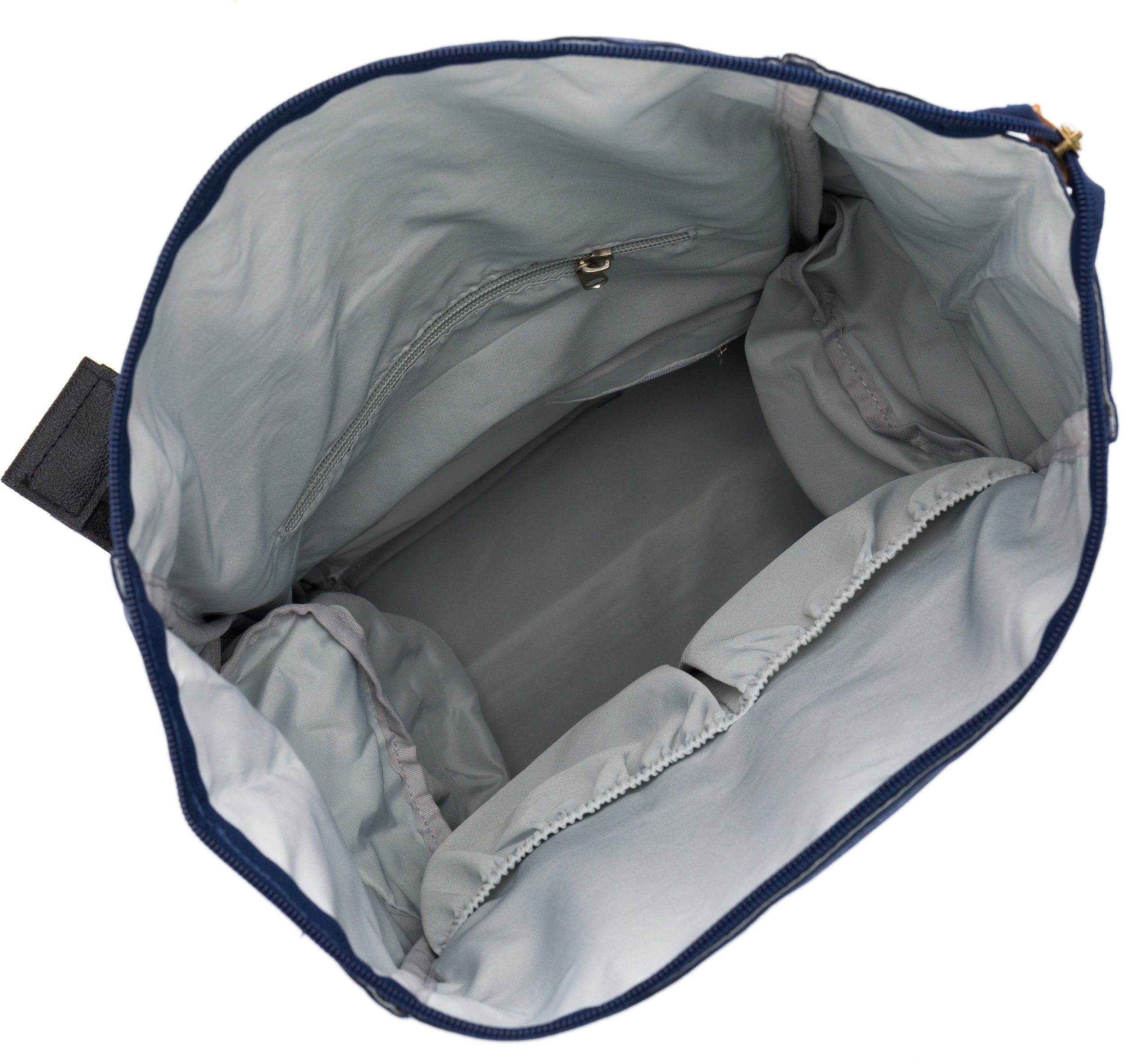 Fillikid Wickelrucksack Berlin, navy melange, inkl. Wickelauflage