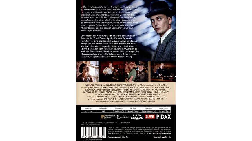 Agatha Christie: Die Morde des Herrn ABC / Starbesetzte Neuverfilmung des Hercule Poirot-Romans mit John Malkovich