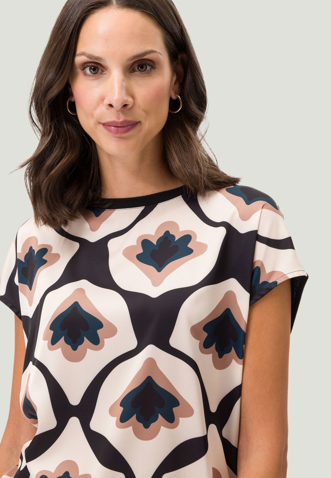 Blusenshirt mit grafischem Print