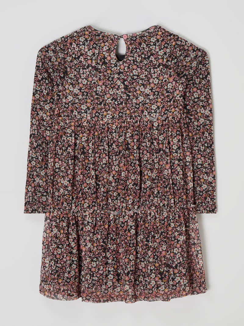 Kleid aus Mesh in dunkelgrau