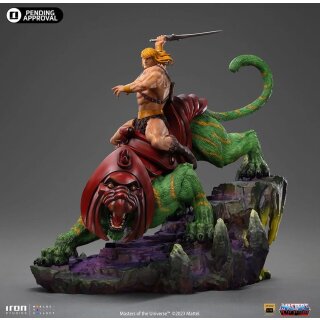 Masters of the Universe Deluxe Art Scale Statue - He-man and Battle Cat