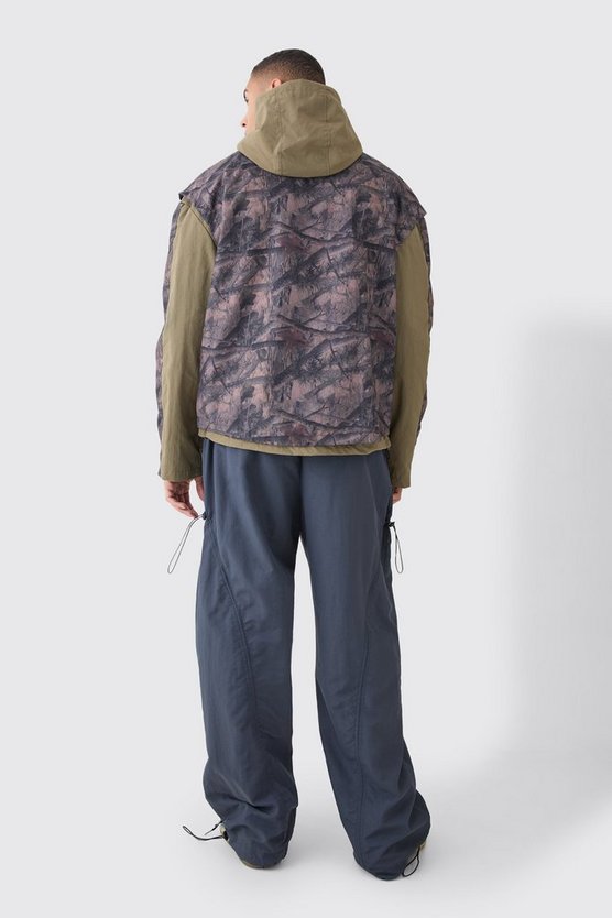 Ripstop Nylon Camouflage Utility-Jacke