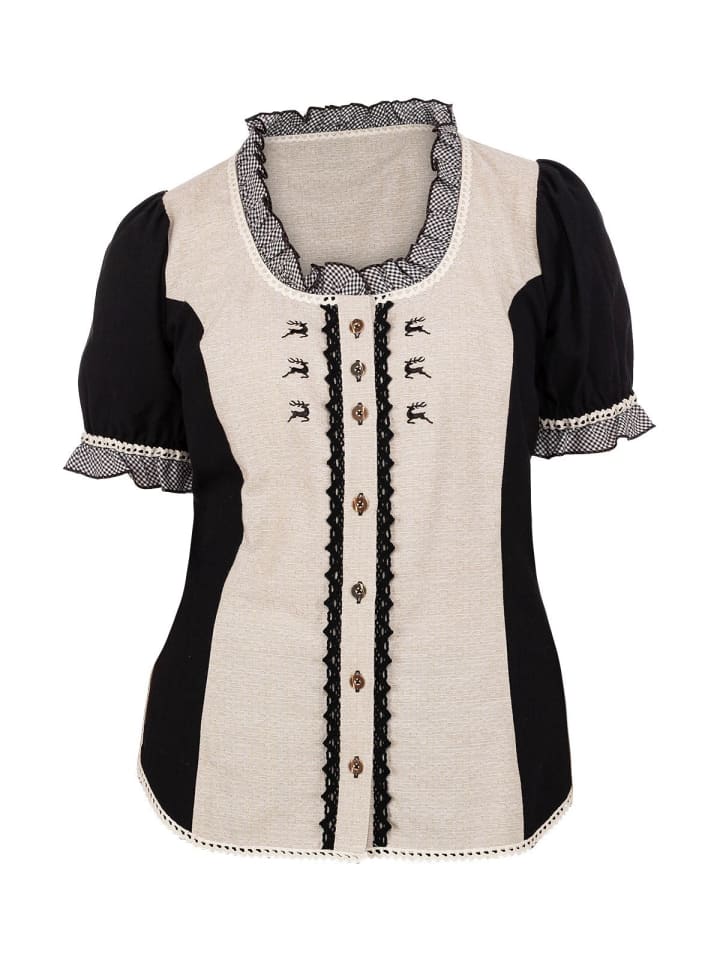 OS-Trachten Bluse 451000-3002-4 in natur günstig kaufen