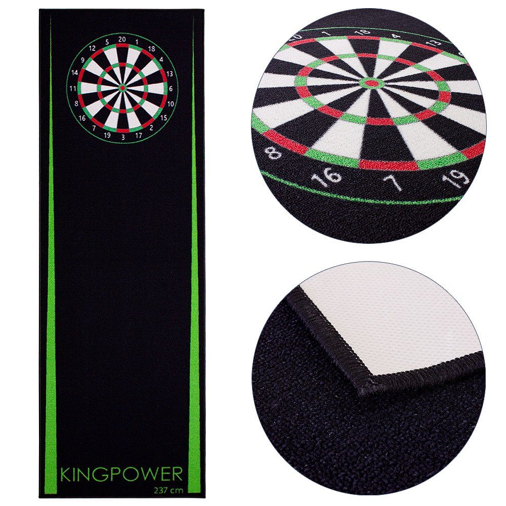 Kingpower Dartmatte Dart Matte Dartteppich Turnier Matte Dartmatte Darts 237x80cm Auswahl Kingpower