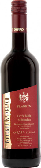 2021 Cuvée Rubin halbtrocken - Weingut Knoblach