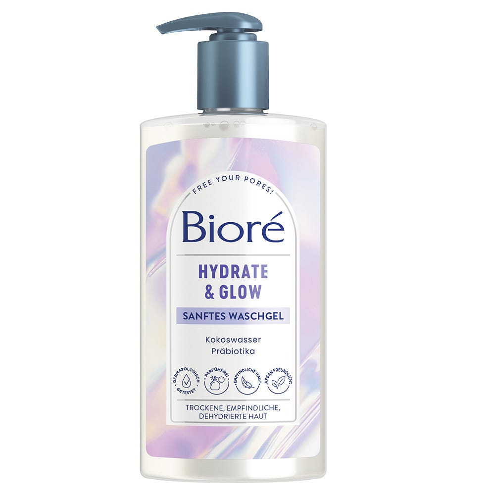 BIORÉ Hydrate & Glow Sanftes Waschgel 200 ml