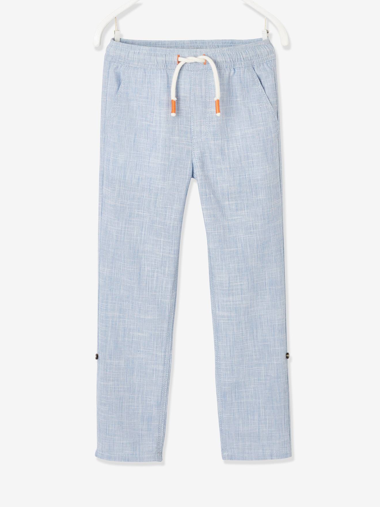 Vertbaudet Jungen 3/4-Hose, Beinlänge verstellbar Oeko-Tex - beige meliert