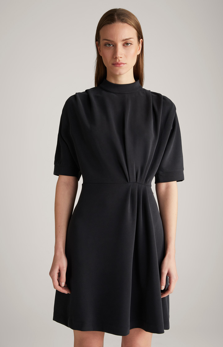Sweat-Kleid in Schwarz