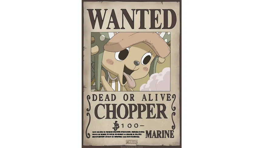 ONE PIECE 2x Chibi Poster Wanted