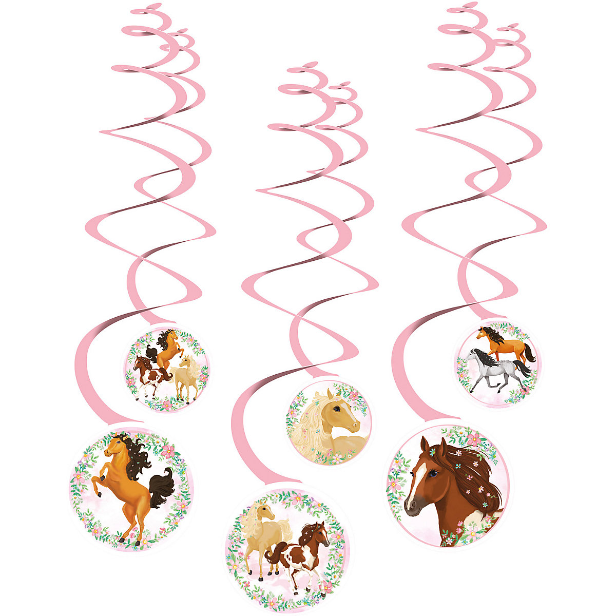 6 Deko-Spiralen Beautiful Horses