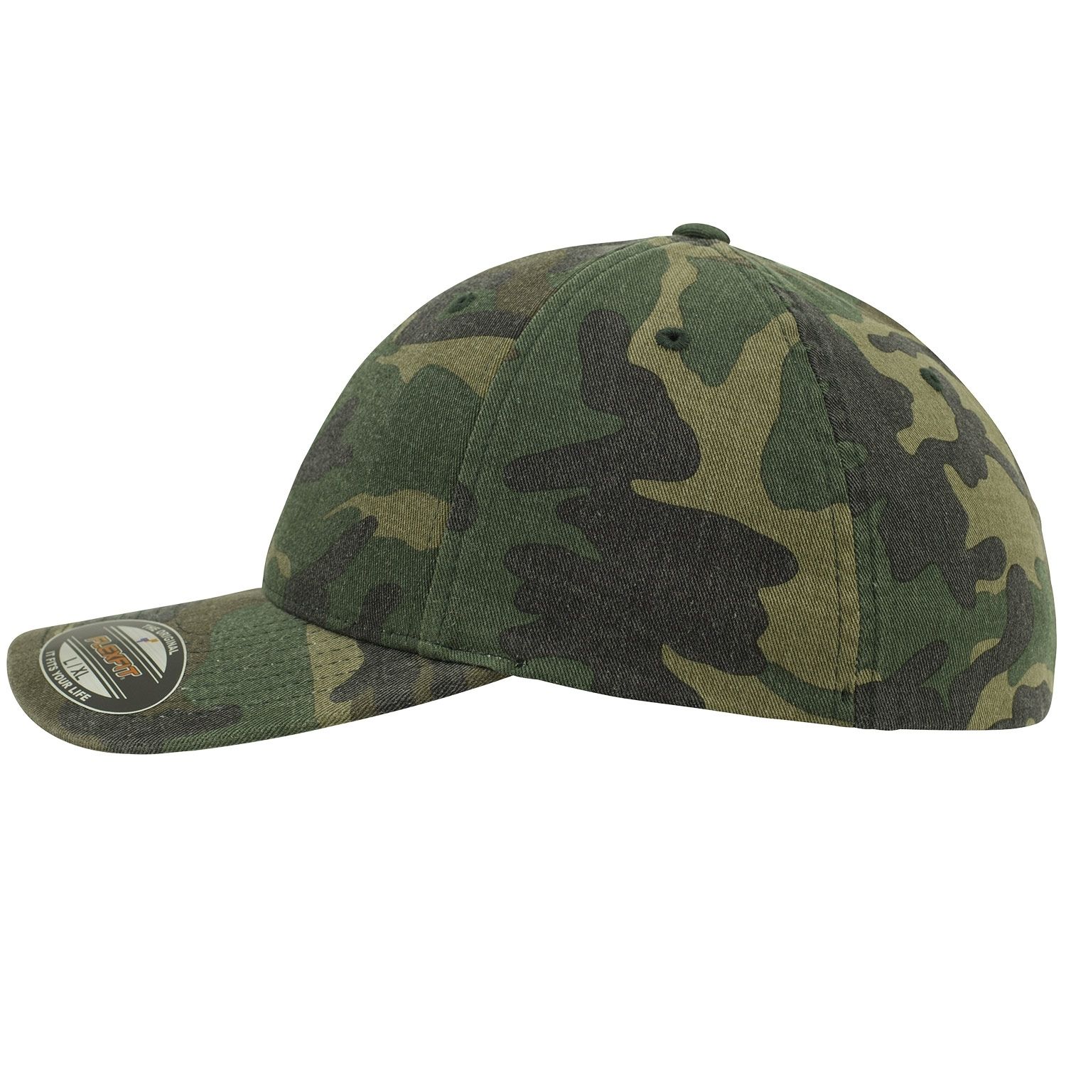 Flexfit Baseball Cap Garment Washed Camo