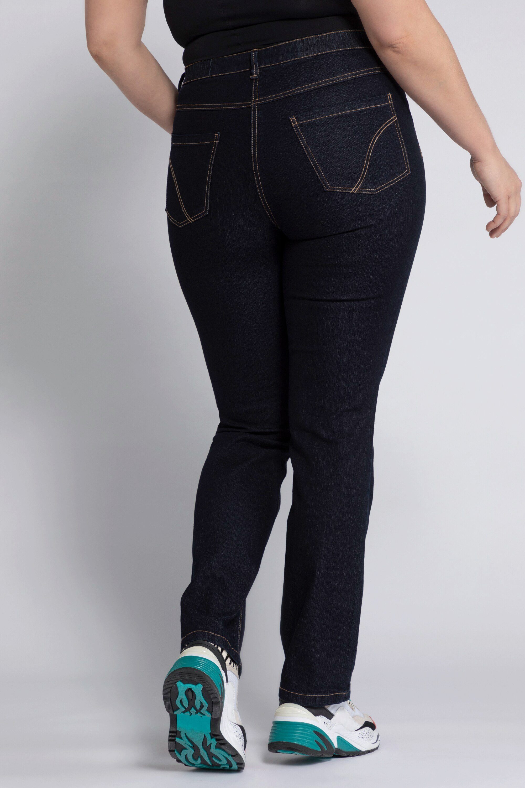 Ulla Popken Funktionshose Jeans Mandy gerades Bein Stretch 5-Pocket-Form