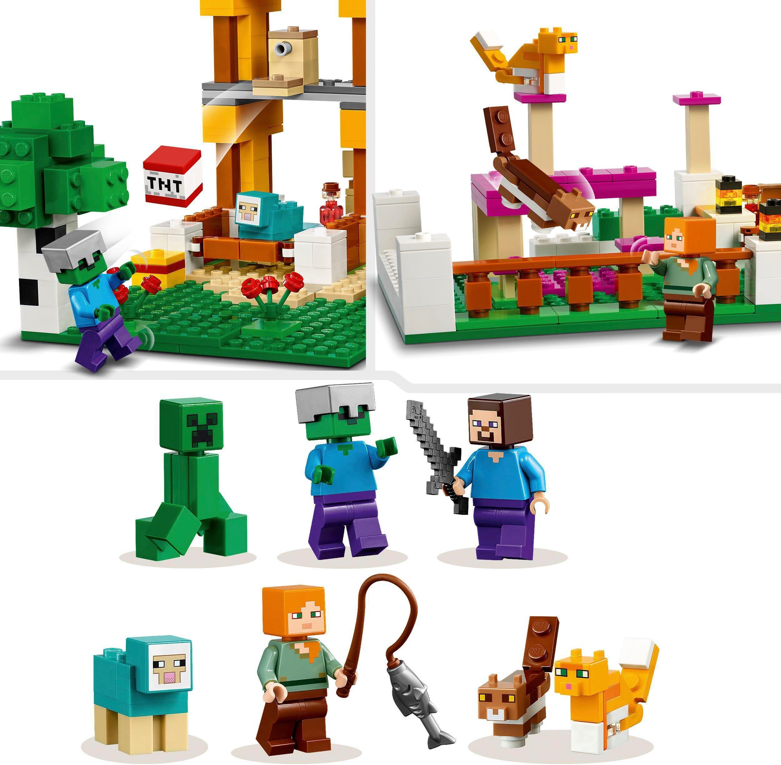 LEGO® Konstruktionsspielsteine Die Crafting-Box 4.0 (21249), LEGO® Minecraft, (605 St), Made in Europe