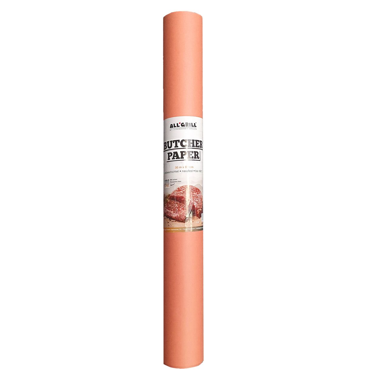 Allgrill Butcher Paper - unbeschichtet, nassfest, luftdurchlässig, 30m x 60cm