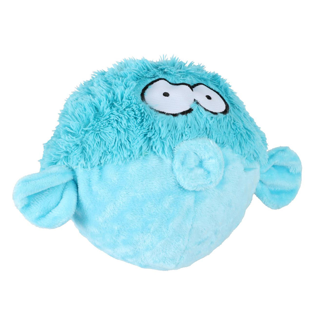 Coockoo Kugelfisch Gary Squeaker Ball blau 12cm bei ZooRoyal