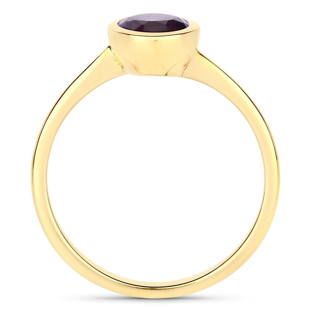 Rafaela Donata Bague Argent sterling Améthyste en Or jaune Bague