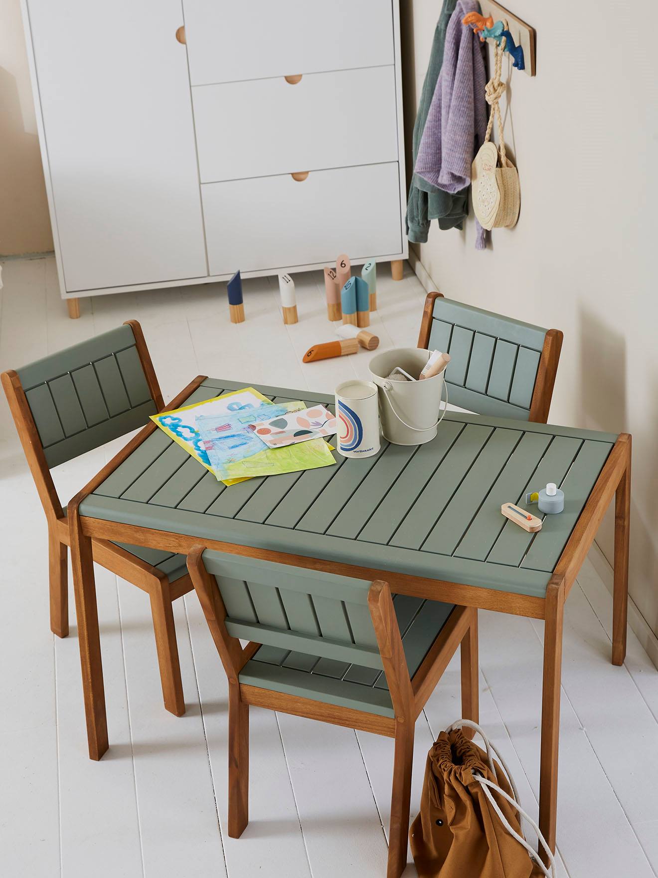 Table outdoor maternelle Summer kaki