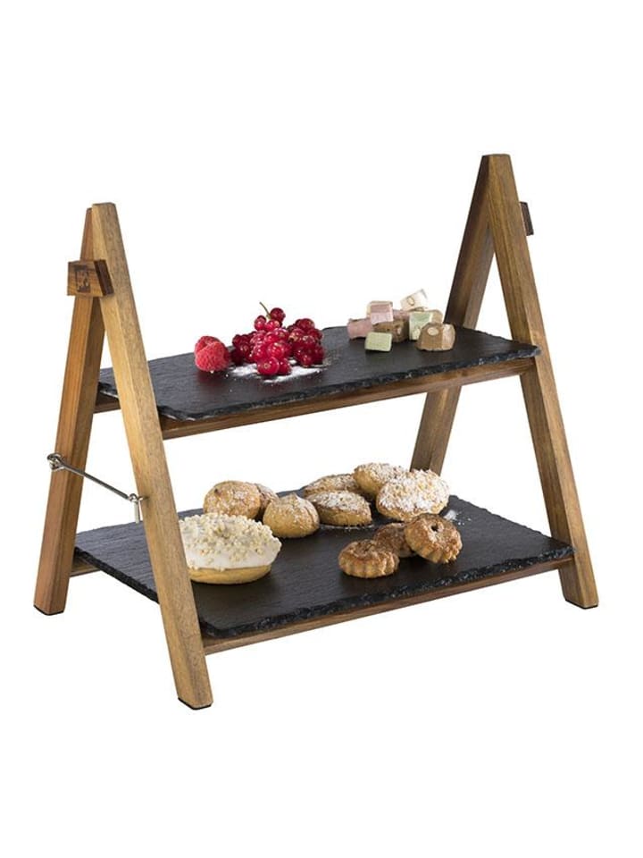 APS Etagère in Braun/Schwarz 36,5 x 26,5 cm, H: 34 cm günstig kaufen onesize