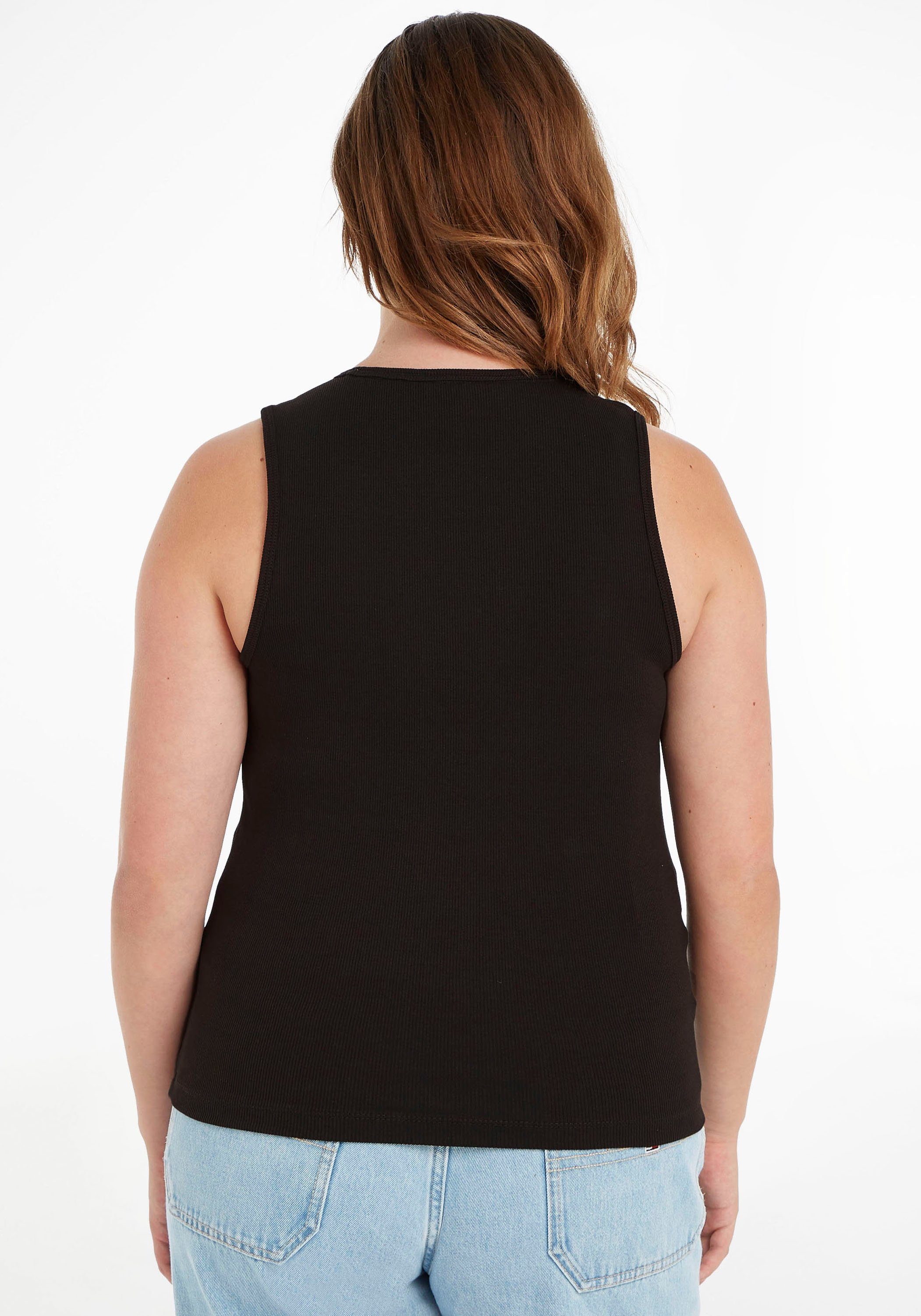 Tommy Jeans Curve Ripptanktop TJW CRV ESSENTIAL RIB TANK PLUS SIZE CURVE,in modischer Rippenoptik