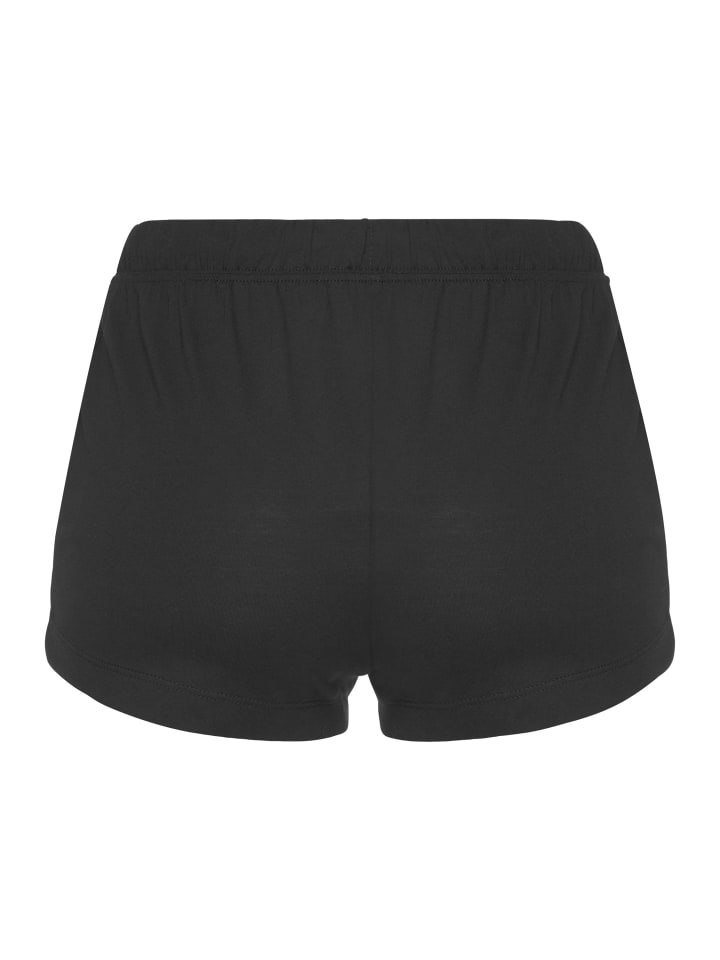 LASCANA Schlafshorts in schwarz günstig kaufen