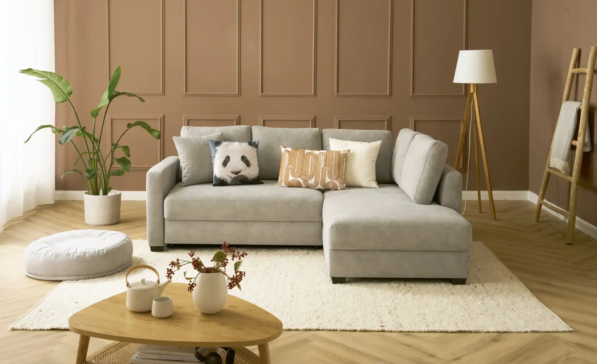 bobb Ecksofa mit pflegeleichtem Bezugsstoff  Lisa de Luxe