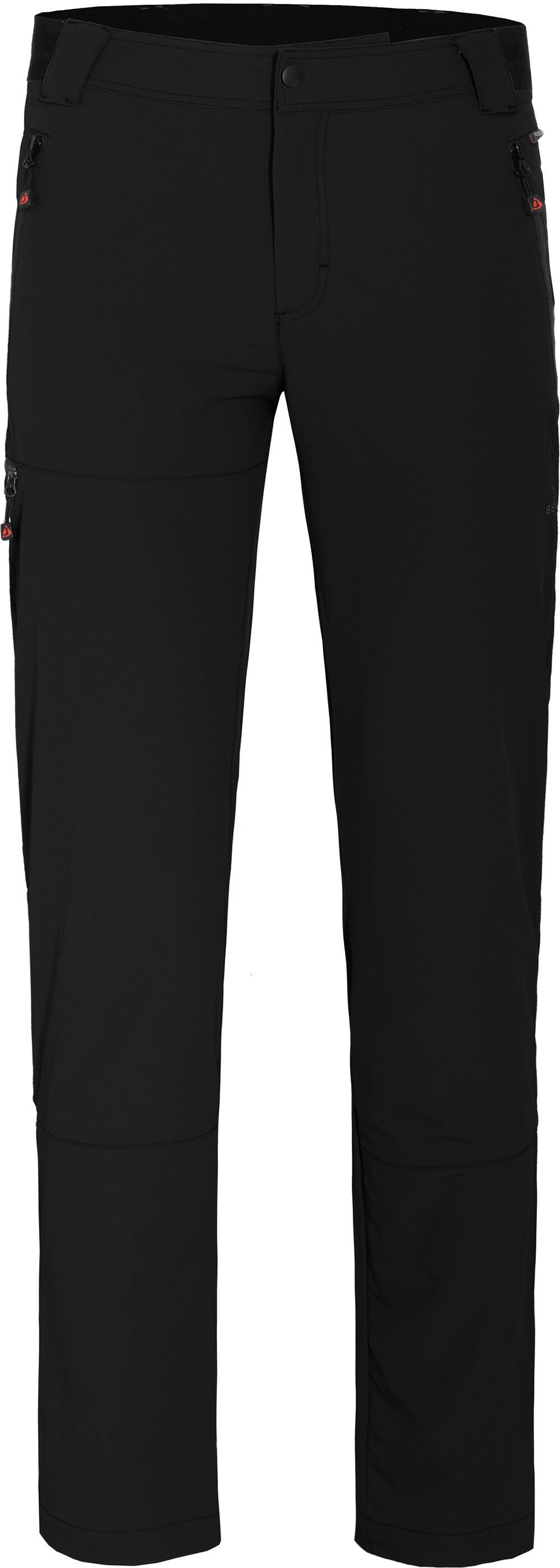 Bergson Outdoorhose ARRESÖ COMFORT (slim) Herren Wanderhose, leicht, strapazierfähig, Kurzgrößen, schwarz