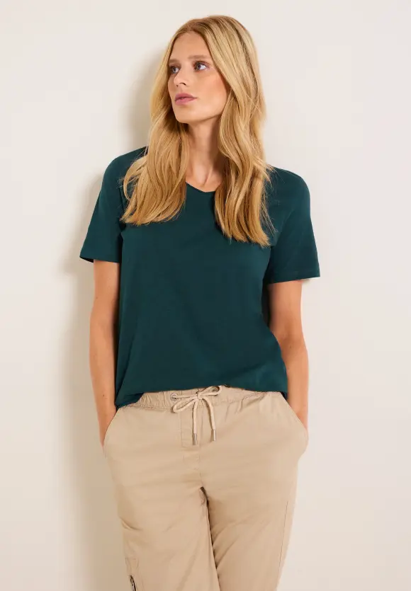 CECIL Basic T-Shirt in Unifarbe