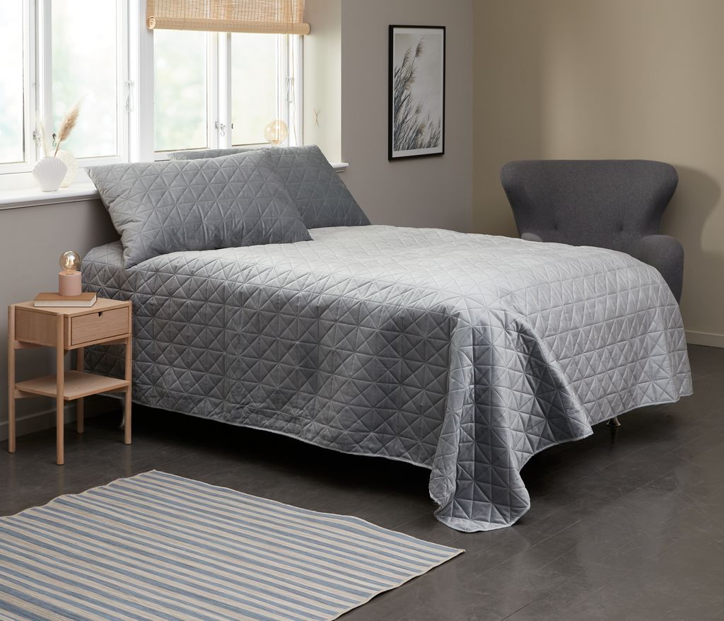 ENGBLOMME Narzuta ENGBLOMME 220x240 szara